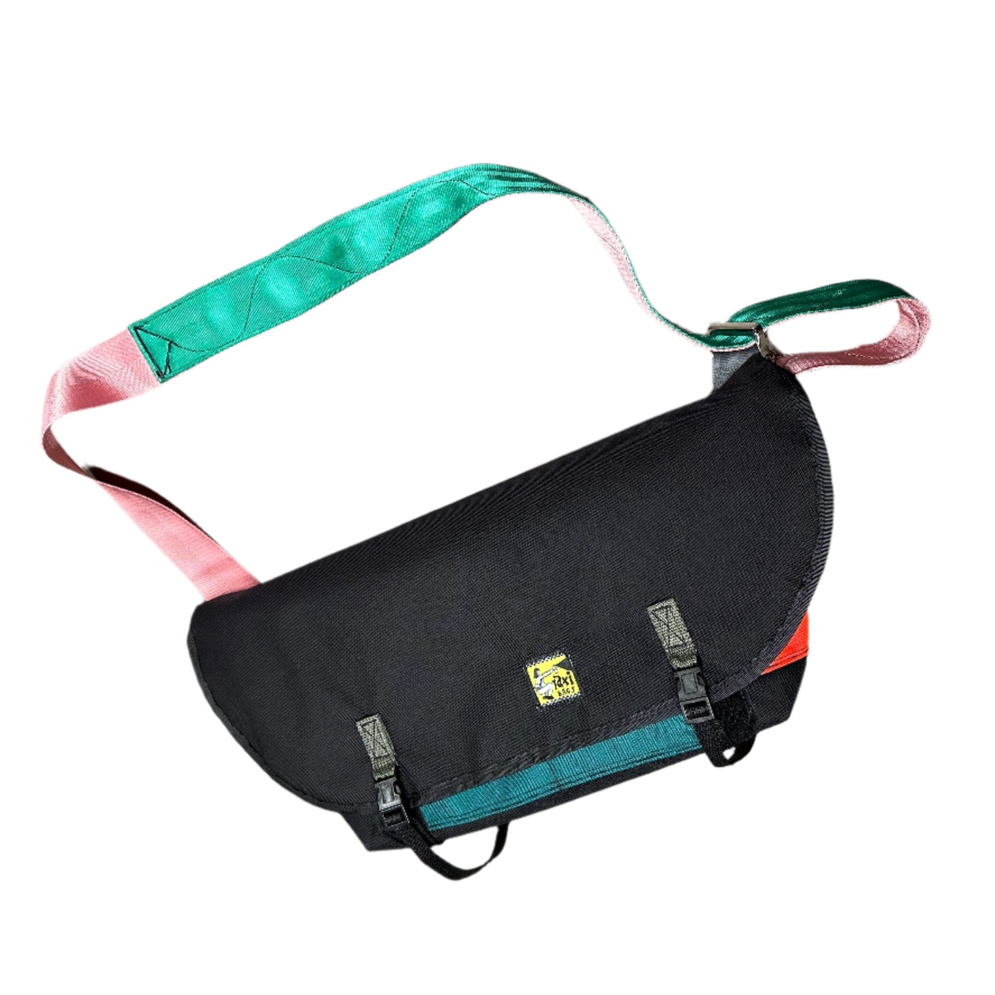 Wider small sling bag in black