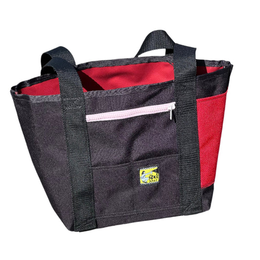 Small tote bag black/red